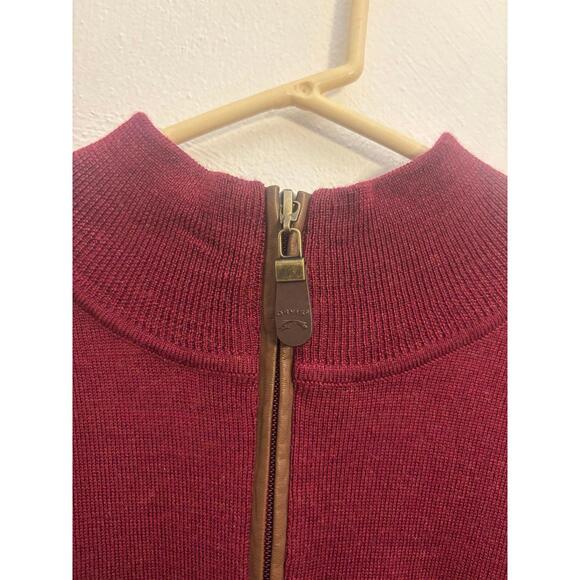 Orvis Quarter Zip 100% Merino Wool Sweater Size XL - Picture 3 of 7